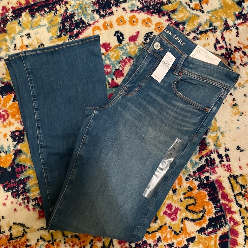 NWT-American Eagle-Ne(x)t Level Stretch-Kick Boot-size 16 LONG